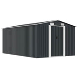 vidaXL Tuinschuur 257x298x178 cm metaal groen