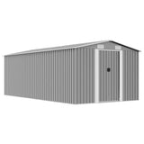 vidaXL Tuinschuur 257x298x178 cm metaal groen