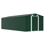 vidaXL Tuinschuur 257x298x178 cm metaal groen