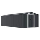 vidaXL Tuinschuur 257x298x178 cm metaal groen
