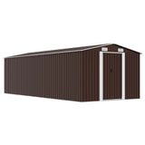vidaXL Tuinschuur 257x298x178 cm metaal groen