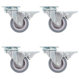 vidaXL Swivel Castors with Double Brakes 4 pcs 50 mm