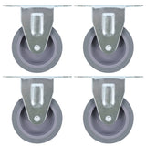 vidaXL Roulettes fixes 4 pcs 75 mm