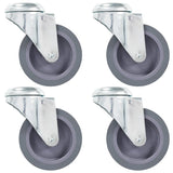vidaXL Swivel Casters with Bolt Holes 4 pcs 75 mm