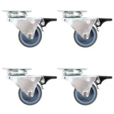 vidaXL Swivel Casters Double with Double Brakes 4 pcs 50 mm