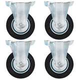 vidaXL Roues fixes 4 pcs 100 mm