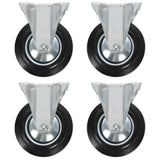 vidaXL Fixed Castor Wheels 4 pcs 160 mm