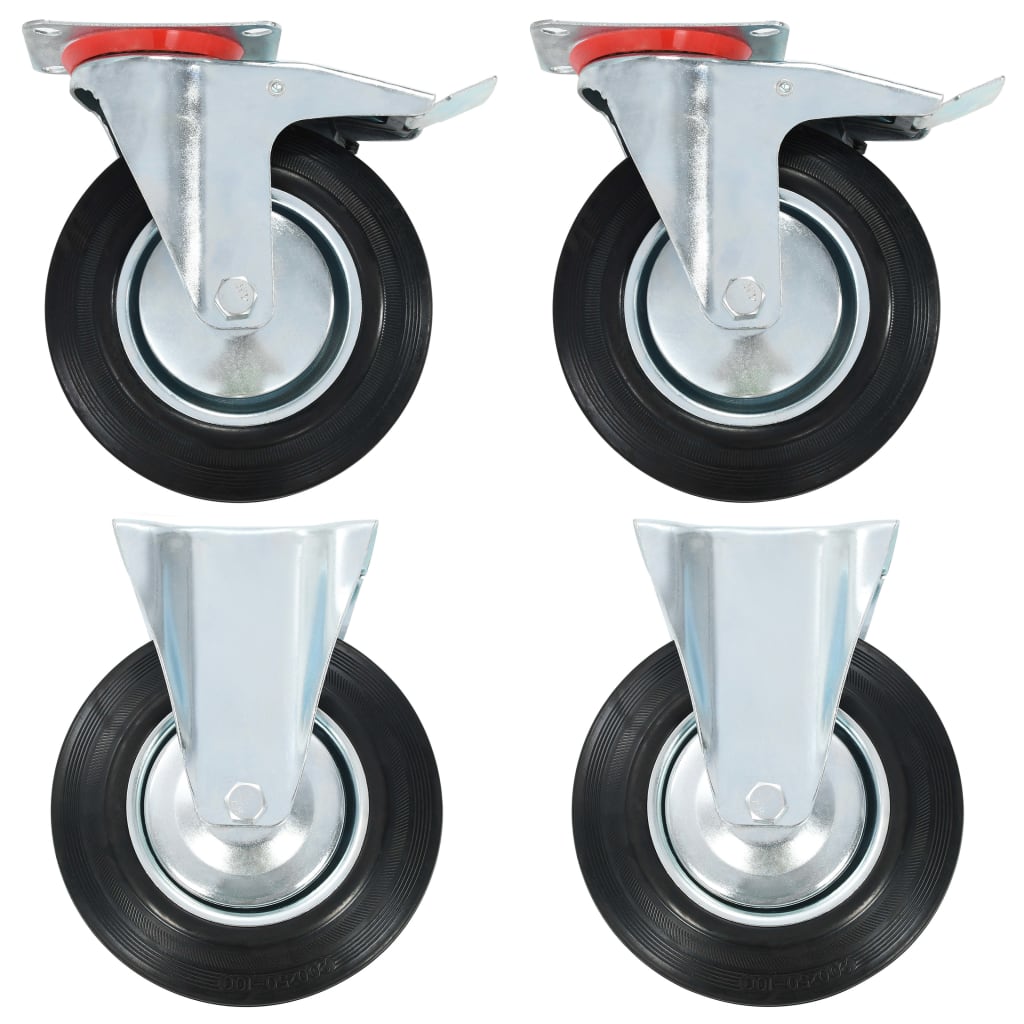 vidaXL Wheels 4 pcs 200 mm