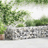 vidaXL Gabion basket 450x30x100 cm galvanized steel