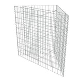 vidaXL Raised Gabion Planter 75x75x100 cm Galvanised Steel