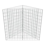 vidaXL Raised Gabion Planter 75x75x100 cm Galvanised Steel