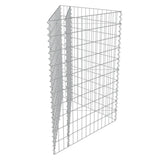 vidaXL Raised Gabion Planter 75x75x100 cm Galvanised Steel
