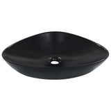 vidaXL Wash Basin 58.5x39x14 cm ceramic black