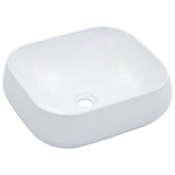 vidaXL Wash Basin 44.5x39.5x14.5 cm ceramic white