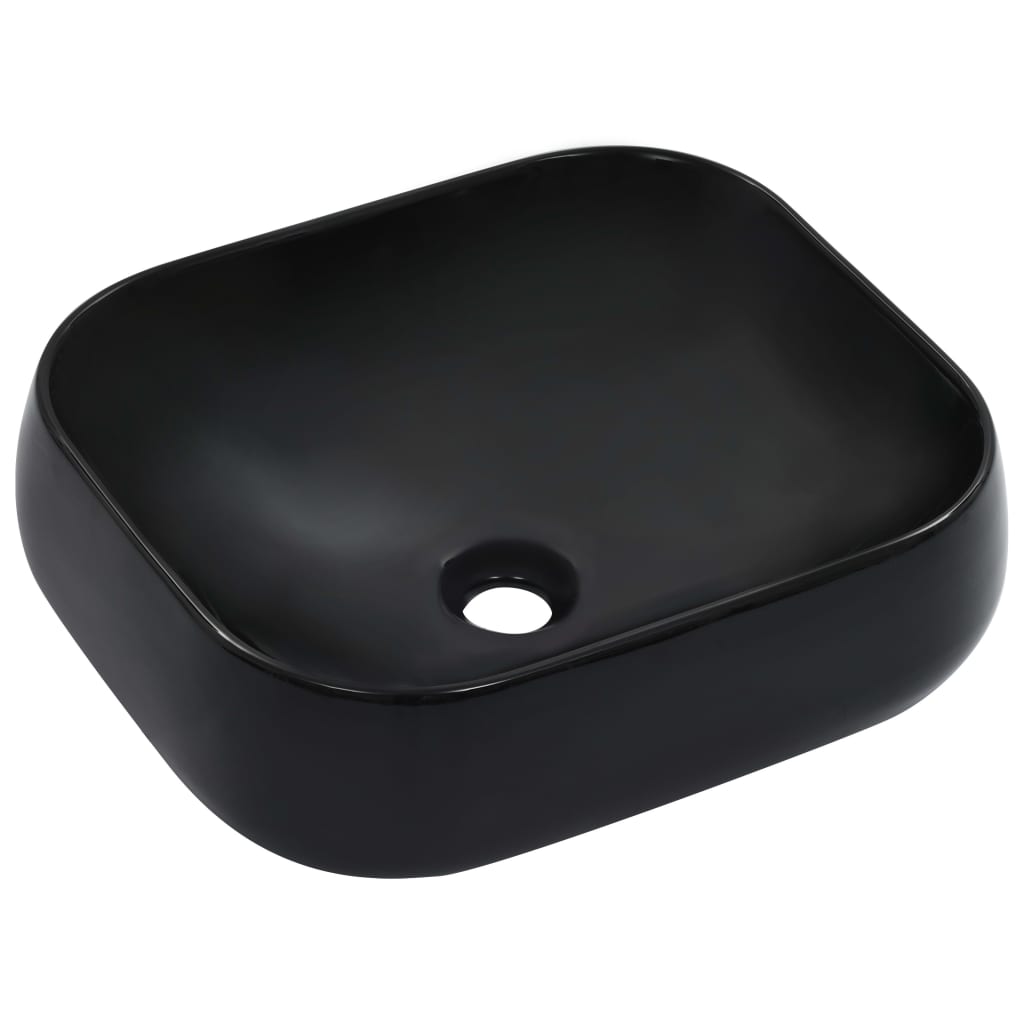 vidaXL Wash Basin 44.5x39.5x14.5 cm ceramic white