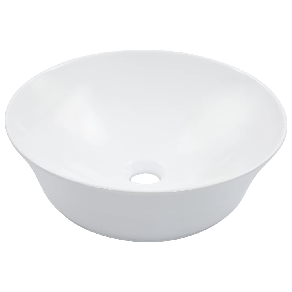 vidaXL Washbasin 41x12.5 cm ceramic white