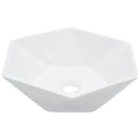 vidaXL Wastafel 41x36,5x12 cm keramiek wit