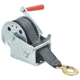 vidaXL Winch with strap 360 kg