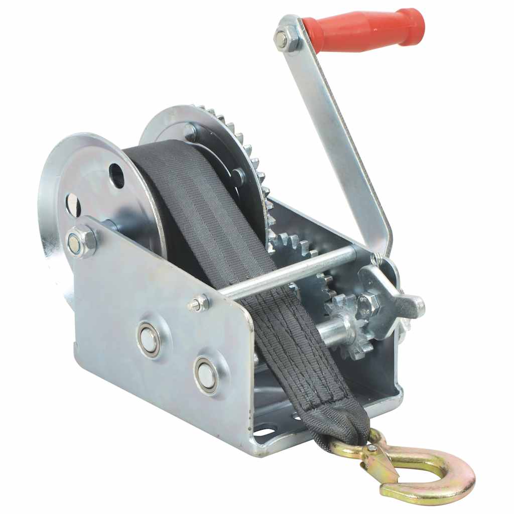 vidaXL Winch with strap 360 kg