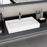 vidaXL Wastafel 50x38x13 cm mineraal gegoten/marmer gegoten wit