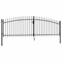 vidaXL Porte d'entrée double avec tête de lit 299,5x149,5 cm