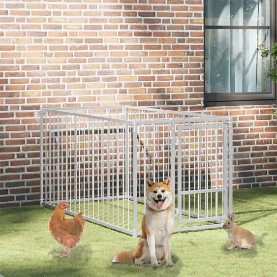 vidaXL Hondenkennel voor buiten 100x100x100 cm