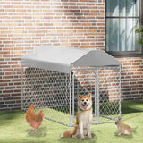 vidaXL Outdoor Dog Kennel with Roof 100x100x125 cm