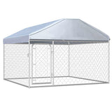vidaXL Outdoor Dog Kennel with Roof 100x100x125 cm