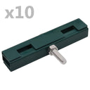 vidaXL U-matverbinding 10 sets antraciet
