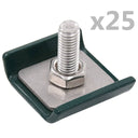 vidaXL Rastermatverbinding 25 sets antraciet