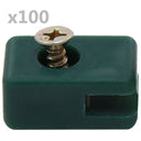 vidaXL Spandraadhouder met schroef 100 sets antraciet