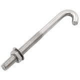 vidaXL J-Bolt Anchor with Nut and Washer 25 Sets M8x100 mm