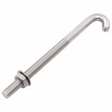 vidaXL J-Bolt Anchor with Nut and Washer 25 Sets M8x100 mm