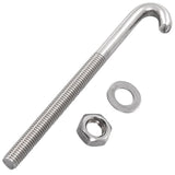 vidaXL J-Bolt Anchor with Nut and Washer 25 Sets M8x100 mm