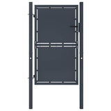 vidaXL Garden Gate Steel 100x75 cm Anthracite