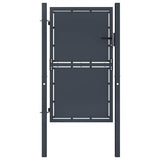 vidaXL Garden Gate Steel 100x75 cm Anthracite