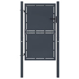 vidaXL Garden Gate Steel 100x75 cm Anthracite