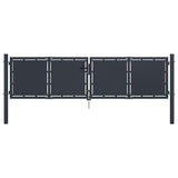 vidaXL Garden Gate Steel 100x75 cm Anthracite