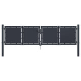 vidaXL Garden Gate Steel 100x75 cm Anthracite