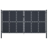 vidaXL Garden Gate Steel 100x75 cm Anthracite