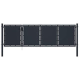 vidaXL Garden Gate Steel 100x75 cm Anthracite