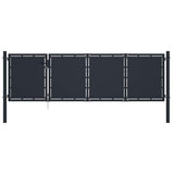 vidaXL Garden Gate Steel 100x75 cm Anthracite