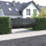 vidaXL Garden Gate Steel 100x75 cm Anthracite