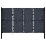 vidaXL Garden Gate Steel 100x75 cm Anthracite