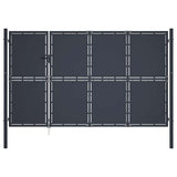 vidaXL Garden Gate Steel 100x75 cm Anthracite