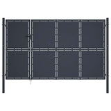 vidaXL Garden Gate Steel 100x75 cm Anthracite