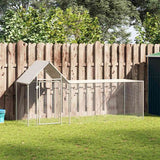 vidaXL Chicken Coop 2x1x1.5 m Galvanized Steel