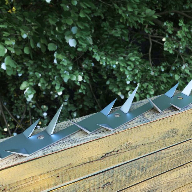 vidaXL Wall Spikes 2 pcs 1 m Steel