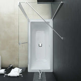 vidaXL Douche klapwand 120x68x130 cm ESG