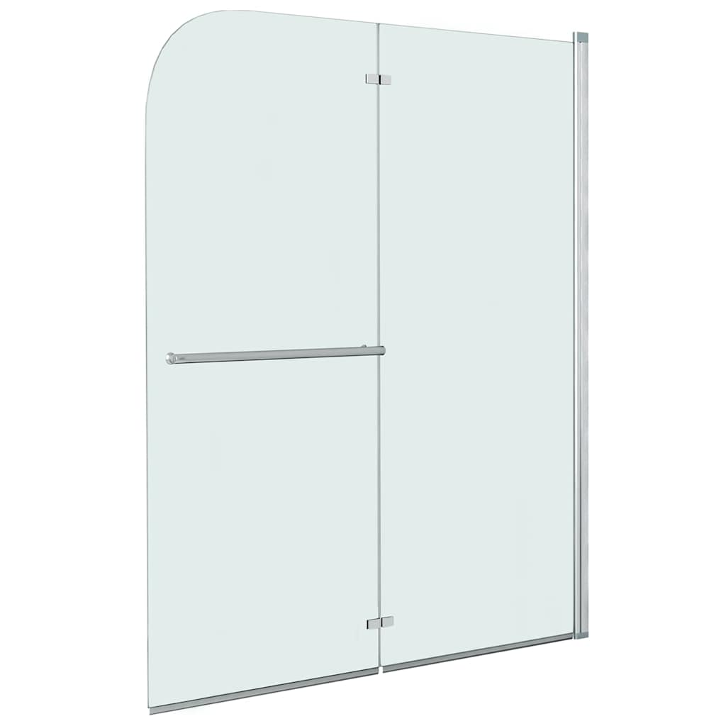 vidaXL Foldable Shower Screen 2-Panel 120x140 cm ESG